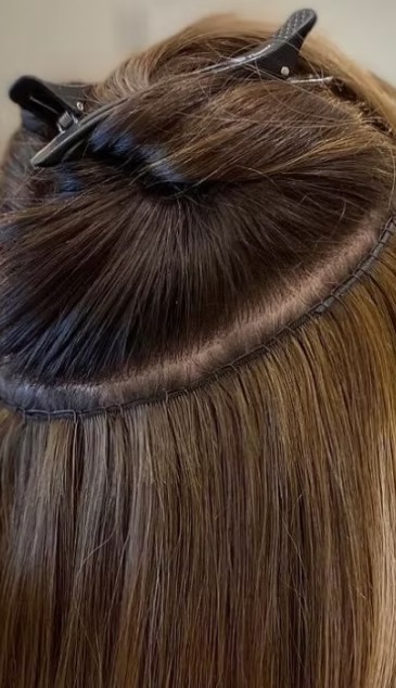 Hair extensions Toronto — tape-in extensions at Salon Dain Forest Hill